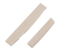 Bortivier 12 Strings Acoustic Guitar Bone Bridge Saddle Nut for Folk Guitar 49mm/76mm Guitar Replacement Parts