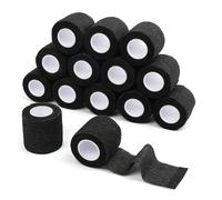 Bortivier 14Pcs Adhesive Bandage Wrap Breathable Cohesive Tape, Non Woven FirstAid Tape for Ankle Sprains & Swelling Easy to Use