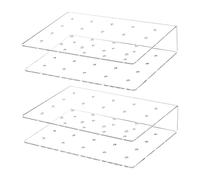 Bortivier 2 Pack Acrylic Lollipop Holder 20 Hole Cake Stand Display for Weddings Baby Showers Birthday Party Candy Decorative