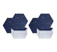 Bortivier 24 Pack Starry Hexagon Acoustic Panels,Sound Proofing Padding,Sound Absorbing Panel for Studio Acoustic Treatment