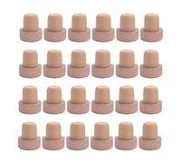Bortivier 24Pc Wine Bottle Corks T Shaped Cork Plugs for Wine Cork Wine Stopper Reusable Wine Corks Wooden and Rubber Wine Stopper