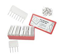 Bortivier 25Pcs 25Pcs Stainless Steel Knitting Blocking Combs & 100Pcs Pins Blocking Knitting Spare Parts Crochet Lace Needlework Knit Set