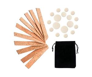 Bortivier 27 Pcs Clarinet Instrument Accessory Replacement Kit, Include 10 Neck Connection Cork and 17 Woodwind Instrument Pads