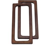 Bortivier 2Pcs 20cm Rectangle Wooden Bags Handle DIY Sewing Brackets Purse Frames Handles for Making Handbag Accessories