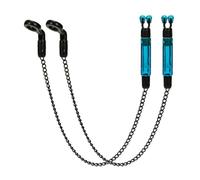 Bortivier 2pcs Bite Alarms Carp Fishing Swingers Bobbins for Fishing Alarm Indicator,Chain Bite Alarm Fishing Tools Blue