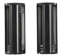 Bortivier 2Pcs Black Battery Holder for 3 x 1.5V AAA Batteries Flashlight Torch