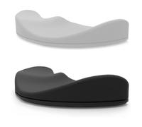 Bortivier 2PCS Ergonomic Mouse Wrist Rest Support, Palm Rest Pad Gliding Wrist Pad That Moves with Mouse (Black, Gray)
