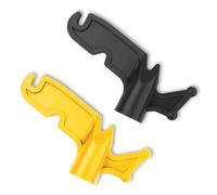 Bortivier 2pcs Extension Pole Hook,3/4inch Inner Diameter Screw-in Multi-Purpose Plastic Utility Hook Attachment Plastic Pole Hook