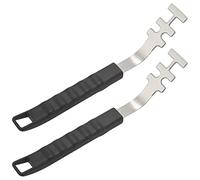 Bortivier 2Pcs Heat- Grill Grate Lifter Anti-Scald Cooking Grate Lifter Tool BBQ Grill Tools Accessories for Camping