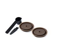 Bortivier 2PCS Reusable Cap for Vertuo and VertuoLine Capsules Refillable and Compatible Silicone