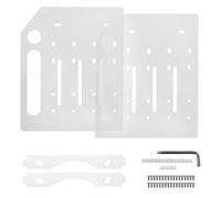 Bortivier 3.5 Inch Desktop Hard Disk Rack Transparent Acrylic Mechanical Hard Disk Cage External Hard Disk Storage Box 4 Layer