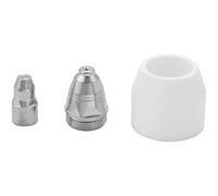 Bortivier 30Pcs P80 Plasma Cutting Consumables Kit, Plasma Nozzle, Electrode, P-80 Cutting Plasma Cutting Machine Torch 1.5mm