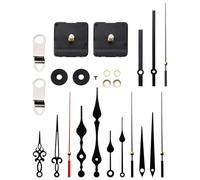 Bortivier 32mm Long Shaft DIY Quartz Clock Movement Mechanism with 5 Different Pairs Hands Wall Clock Repair Parts Replacement