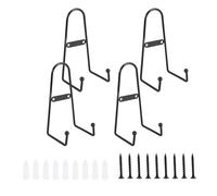 Bortivier 4 Pack Wall Mount Plate Display Stands, Medium Wall Easel Holder Plate Hanger Vertical Plate Stand Holders Wine Rack