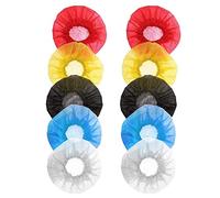 Bortivier 400Pcs Disposable Microphone Cover,Handheld Microphone Windscreen for KTV Recording Studio Karaoke(Mixed Colors)