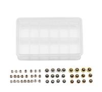 Bortivier 48PCS Watch Crowns Watch Waterproof Replacement Assorted Repair Tools with Box