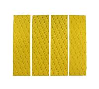 Bortivier 4pcs/lot surfing front traction pad SUP surfboard deck mat with adhesive (yellow)