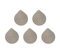 Bortivier 5 Pcs Silicone Microwave Plate Warmers, Non-Slip Food Warming Mats for Oven, Hot Pan Cooking