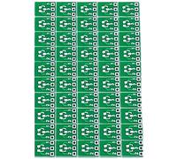 Bortivier 50Pcs SOT23 SOT23-3 Turn SIP3 Double-Side SMD Turn DIP SIP3 Adapter Converter Plate SOT SIP IC Socket PCB Board DIY Kit