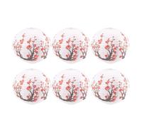 Bortivier 6 Pack 12Inch Flowers Paper Lantern White Round Chinese Japanese Paper Lamp for Home Wedding Party Decoration