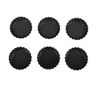 Bortivier 6 Pcs Egg Tart Molds, 3Inch Mini Tart Pans Removable Bottom, Cupcake Cake Muffin Mold Tin Pan Baking Tool