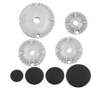 Bortivier 8 PCS Cooker Hat Set Oven Gas Hob Burner Crown Flame Cap Replacement Parts Accessories Kit Fits Most Gas Stove Burners Head