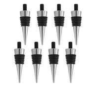 Bortivier 8 Pieces Metal Cork Blank Wine Stopper Kit Reusable Wine Stopper Insert Set Hardware for Wedding Wine Party Bar Turning