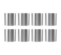 Bortivier 8 Pieces Stainless Steel Mousse Rings Round Biscuit Cutter Cake Mold Kitchen Baking Pastry Tool for Tart,Fondant,Etc