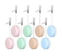 Bortivier 8PCS Macaron Mobile Phone Screen Cleaner Wiper Screen Brush Cleaning Brush with Decorative Mobile Phone Key Pendant Portable Easy to Use