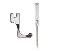 Bortivier Adjustable Zipper Presser Foot Unilateral Zipper Feet for Single Needle Lockstitch Industrial Sewing Machine Easy to Use