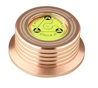 Bortivier Aluminum Vinyl Record Weight HiFi 50HZ LP Disc Stabilizer Turntable Vinyl Aluminum Alloy Weight Clamp Rose-Gold