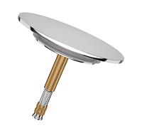 Bortivier Bath Plug with Universal Fit - Rustproof Bathtub Plug with Double Seal - Bath Plug for Any Standard Bathtub in Chrome