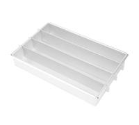 Bortivier Battenberg Battenberg Cake Pan, Commercial Weight Anodised Aluminium, Silver A