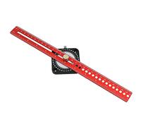 Bortivier Carpentry Compass Ruler 12 Inches Aluminum Alloy Drawing Compass Parallel Vertical Crossing Ruler T-Type Drawing Ruler