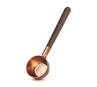 Bortivier Coffee Bean Measuring Spoon Solid Wood Copper Measuring Spoon Coffee Powder Quantitative Spoon Measuring Spoon 10G
