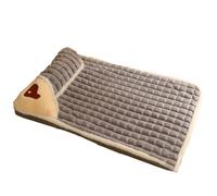 Bortivier Dog Mat Thick and Warm Pet Bed Big Dog Sleeping Mat Washable Dog Bed Pet Supplies Grey