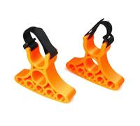 Bortivier Ergonomic Design Adjustable Bicycle Repair Stand Handlebar Holder-Stable Grip 2pcs for Cycling Tools Upside Down Parking Orange