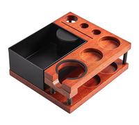 Bortivier Espresso Knock Box for 51 54 58mm Espresso Accessories, Detachable Espresso Organizer Box,Espresso Tamping Station