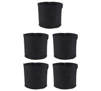Bortivier Fabric Pots Container, 5 Pack 3 Gallon Plant Grow Bags, Fabric Containers with Strap Handles for Potato, Flower, Home Gardening Supply