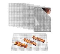 Bortivier Grill Topper,Disposable Grill Grates,10Pcs 11.8x15.7In Baking Rack Replacement,BBQ Accessories for Outdoor Smoker Grills