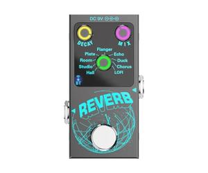 Bortivier Guitar Digital Reverb Effector Reverb Effect Pedal Device Built-in 9Digital Reverb Based True Bypass Guitars Accessories