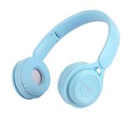 Bortivier Headband Bluetooth Headset Y08 Wireless Bluetooth Headset Portable Foldable Children Headset Blue