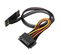 Bortivier M2TO8639 M.2 M-Key to U.2 SFF-8639 Adapter Cable with 15-Pin Female Connector
