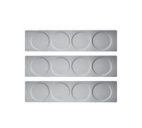 Bortivier Magnetic Spice Jars Rack Stainless Steel Spice Jars Wall Plate Base Wall Mounted Base for Magnetic Spice Tins