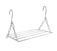 Bortivier Multifunctional Clothes Drying Rack, Stainless Steel Laundry Garment Drying Hanger for Hanging Clothes, Towels, Socks
