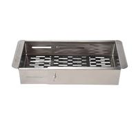 Bortivier Over the Sink Colander Strainer Basket Stainless Steel- Wash Vegetables and Fruits, Drain Cooked Pasta - Extendable