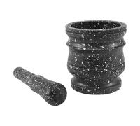 Bortivier Pattern Pestle Set Stone Herb Spice Grinder Solid Grinder Cooking Set