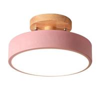 Bortivier Pink Ceiling Lights Modern LED Nordic Wood Lighting Fixture Indoor Luminaire Kitchen Living Bedroom Bathroom Easy to Use