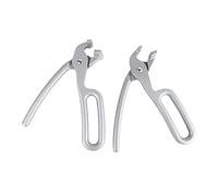 Bortivier Pizza Gripper for Deep Pizza Pans Heavy Duty Gripper Cast Aluminum Pan Tongs for Pulling Hot Oven Pizza Pan Dish Tray