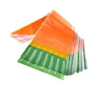 Bortivier Plastic Bag Carrot Shaped Treat Bags Baking Bag Easter Christmas Carrot Patterned Cone Shaped Treat Bags Triangle Goody Bags